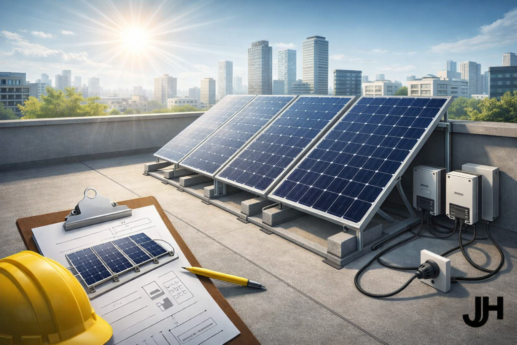 Installationsleitfaden für Flachdach-Balkonkraftwerke